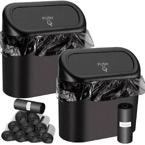 Car Trash Can (with Lid) Contains 60 (300) Garbage Bags, Sma