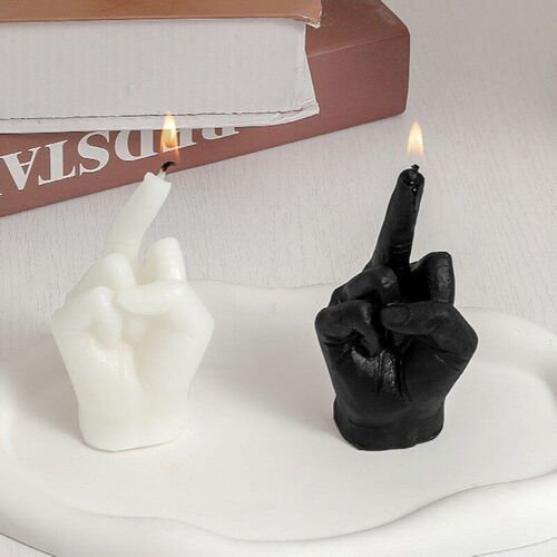 Creative Candles Middle Finger Shaped Gesture Scented Candle