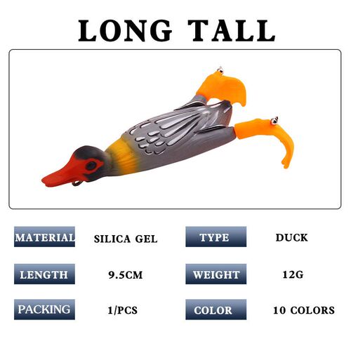 Luya bait propeller webbed duck 11.2g/9.5cm floating water