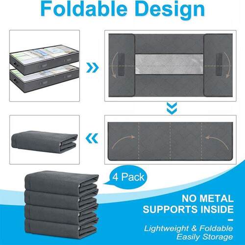 Clear bed bottom storage box Dust storage bag for clothes