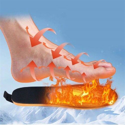 USB Rechargeable Electric Heated Insoles Winter Foot