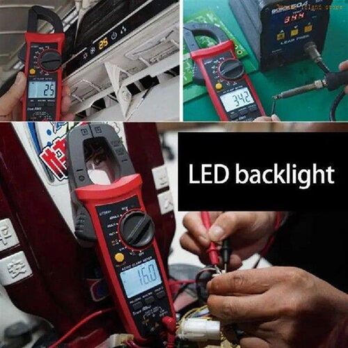 Multimeter Measuring Diode with Backlit Current Test Meter