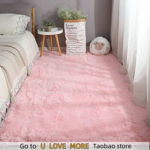 Pink Carpet For Girls Shaggy Childrens Floor Soft Mat Livin
