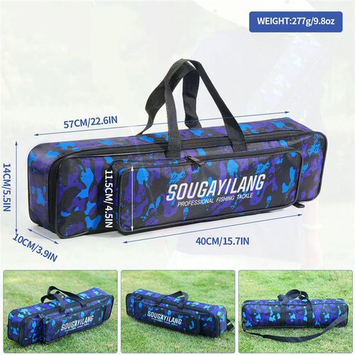 Sougaylang Professonal Fshng Rod Case 57cm Durable Oxford Ba
