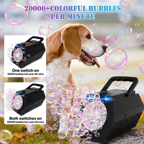 Bubble Machine Upgrade Bubble Blower,20000+ Bubbles Per Minu