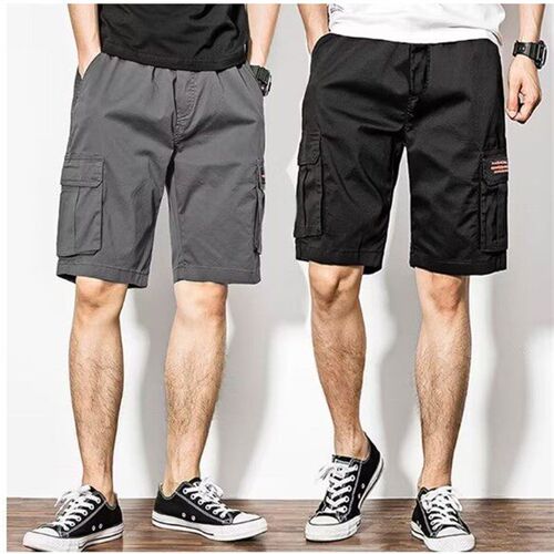 Summer New Cotton Work Shorts Mens tendy Five-point Pants L