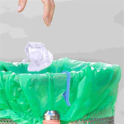 50 Pcs Car Trash Can Garbage Clip Waste Basket Clips Bin