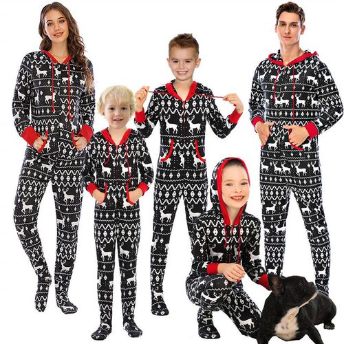 Union print winter print home clothes sleepwear