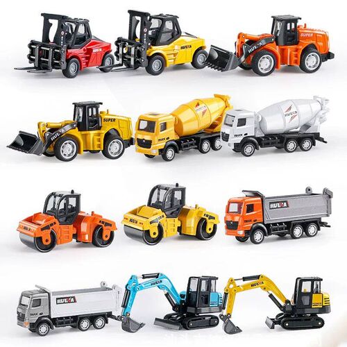 Huina 1:80 Alloy Engineering Car Model Excavator Dumper Dump