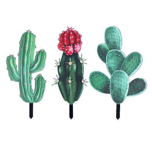 Cactus Flower Decor Insert Acrylic Simulation Cactus