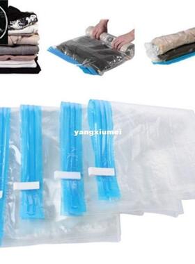 Manually Vacuum Compressed Bag Roll Up Seal Bags Travel Spac