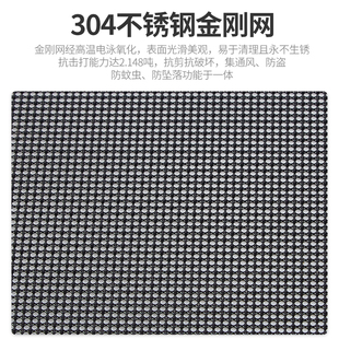 三推式 推拉儿童防护安全防蚊虫 防盗30不锈钢金刚网纱窗带锁自装