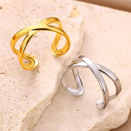 Simple Butterfly Anillos Sun Moon Couple Rings For Women Men