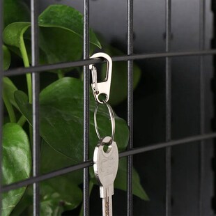 4/10Pcs Carabiner D-Ring Key Chain Spring Clips Mini Alumini