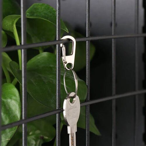 4/10Pcs Carabiner D-Ring Key Chain Spring Clips Mini Alumini