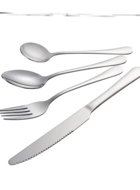 Stainless steel cutlery knife, fork and spoon three piece 1