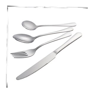 Stainless steel cutlery knife, fork and spoon three piece 1