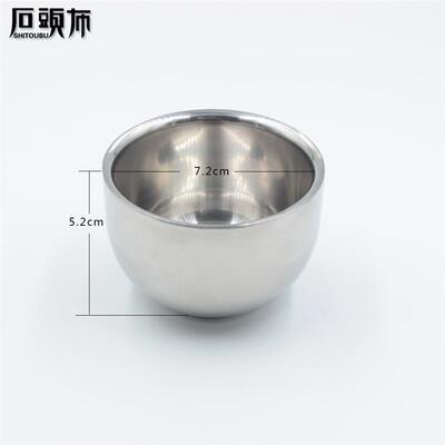 Stone Cloth Double layer stainless Steel soap Bowl Shaving c