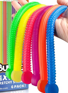 Squishy Textured Stretchy Strings Fidget Toy Bumpy面条拉拉乐