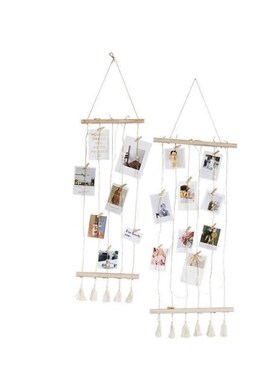 Nordic Wall Decoration Room Wooden Stick Photo Frame Artwork