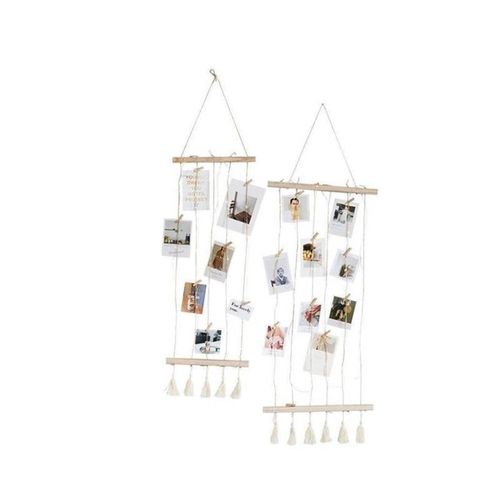 Nordic Wall Decoration Room Wooden Stick Photo Frame Artwork