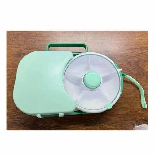 Bento Style Lunch Box With Snack Spinner Divided Lunch