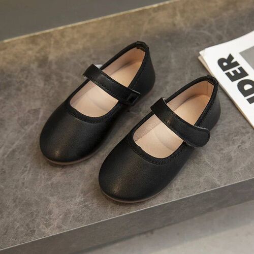 Little Girls Mary Janes Soft Leather Plain Design Autumn Ch