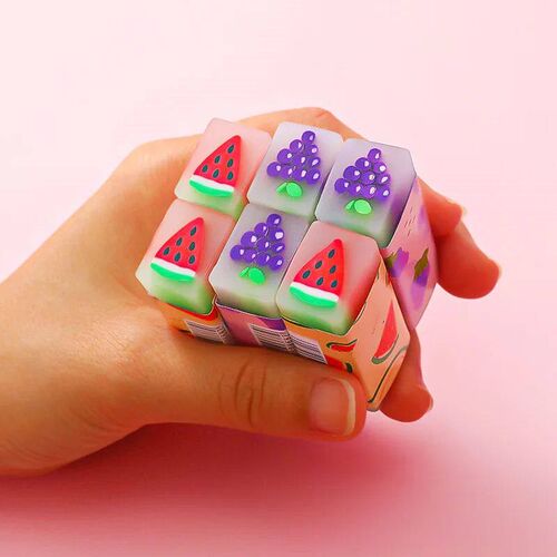 1 Pieces Lytwtws Cute Kawaii Creative fruit Eraser Rubber S