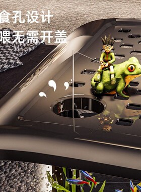 A small glass-plastic anti-drop living room goldfish tank