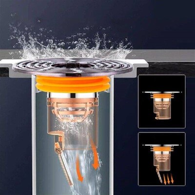 Upgraded Plastic Floor Drain Filter Effective Odor Ber