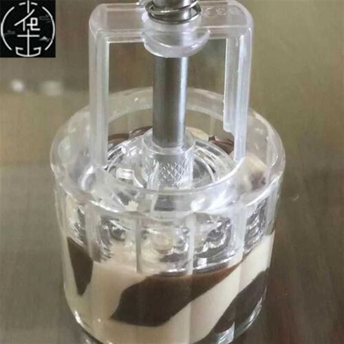 french baked crystal round snowy moon cake mold hand-pressed