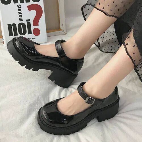 Spring Platform Leather Shoes Women Flats Casual Oxford Loaf