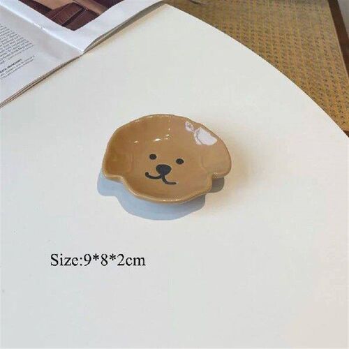 New Ceramics Dipping Sauce Dish Cute Animal Shape Solid