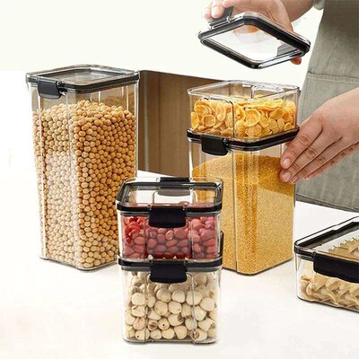 1PC Airtight Food Storage Containers Set WithLids, Candy Jar