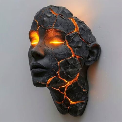 跨境新品Cracked Soul Wall Light破碎的灵魂壁灯挂件工艺品装饰