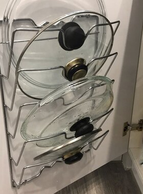 Pan Stainless Steel Pot Lid Plates Kitchen 5 Slots Sink Coun