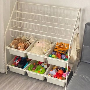 Childrens bookshelf toy storage rack stationery storage box