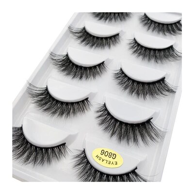 10/5Pairs 3D Mink Lashes Natural False Eyelashes Dramatic Ey