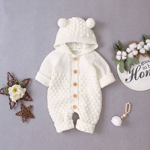 Citgeett Autumn Winter Newborn Baby Boys Girls Bear Ear Knit