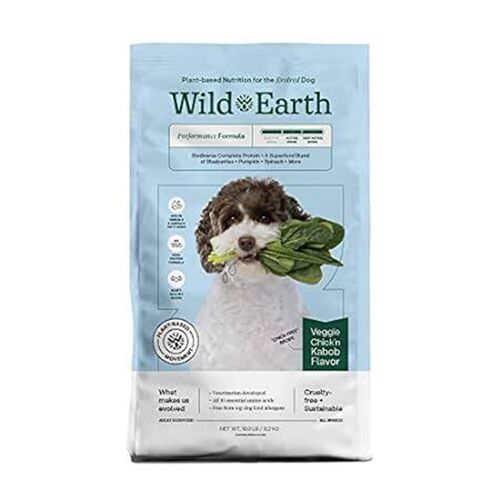 Wild Earth Vegan Dry Dog Food Performance Formula  Plant