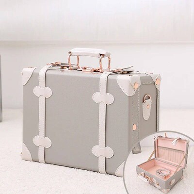 2023 new suitcase female small lightweight password box trol