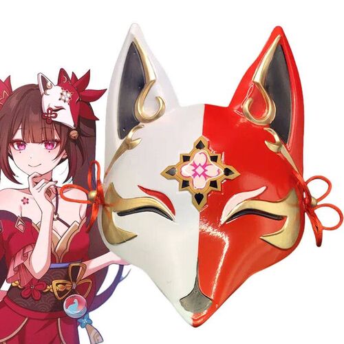 Game Honkai: Star Rail Sparkle Cosplay Mask Animal Fox Full