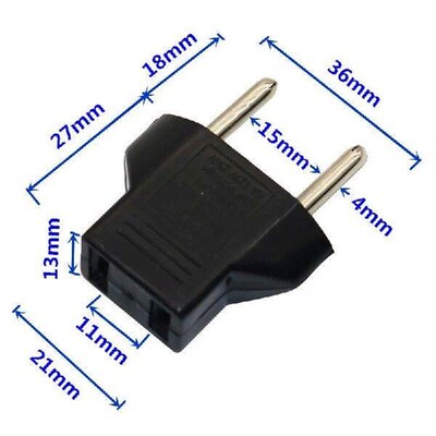 4 Pcs EU Plug Adapter Electrical Plugs Adapter 110v 220v