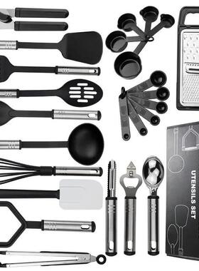 25pcs Silicone Set Kitchenware Tools Cooking Spoon Shovel