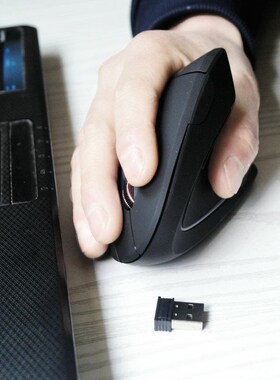 Rechargeable vertical wireless mouse mute Bluetooth mouse