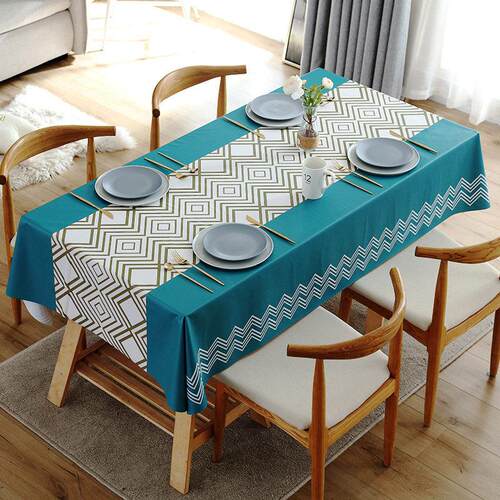 Tablecloth Waterproof Table Cover Cloth Round Rectangular
