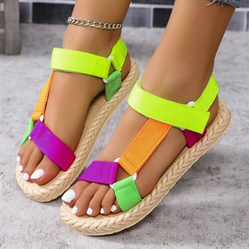Womens fashion rend School Beach non-slip wear soft soled V