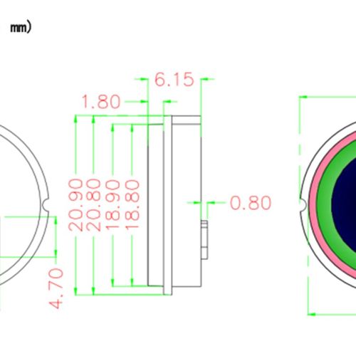 指纹锁指纹头配件一握开把手读头密码智能锁电子锁排线连接线圆形
