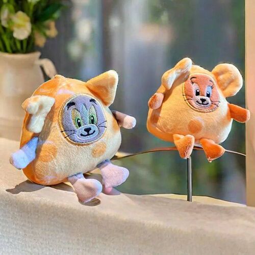 Cartoon Tom And Jerry Plush Key Ring Childhood Classics Anim