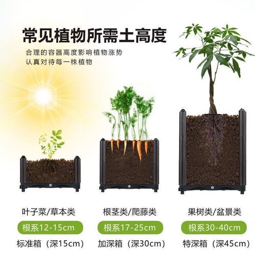 Balcony vegetable pot planting box rectangular flower large